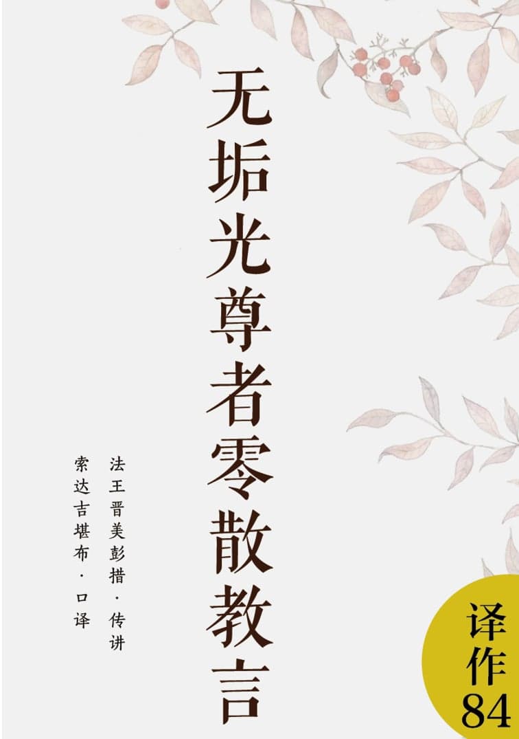 无垢光尊者零散教言